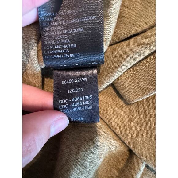 Harley Davidson Women’s Large T Shirt Olive Tour Of Duty Pocket Relaxed Fit Tee - Picture 8 of 9